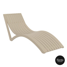 Load image into Gallery viewer, Slim Sunlounger - Taupe
