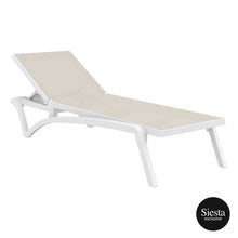 Load image into Gallery viewer, Pacific Sunlounger - White/Taupe
