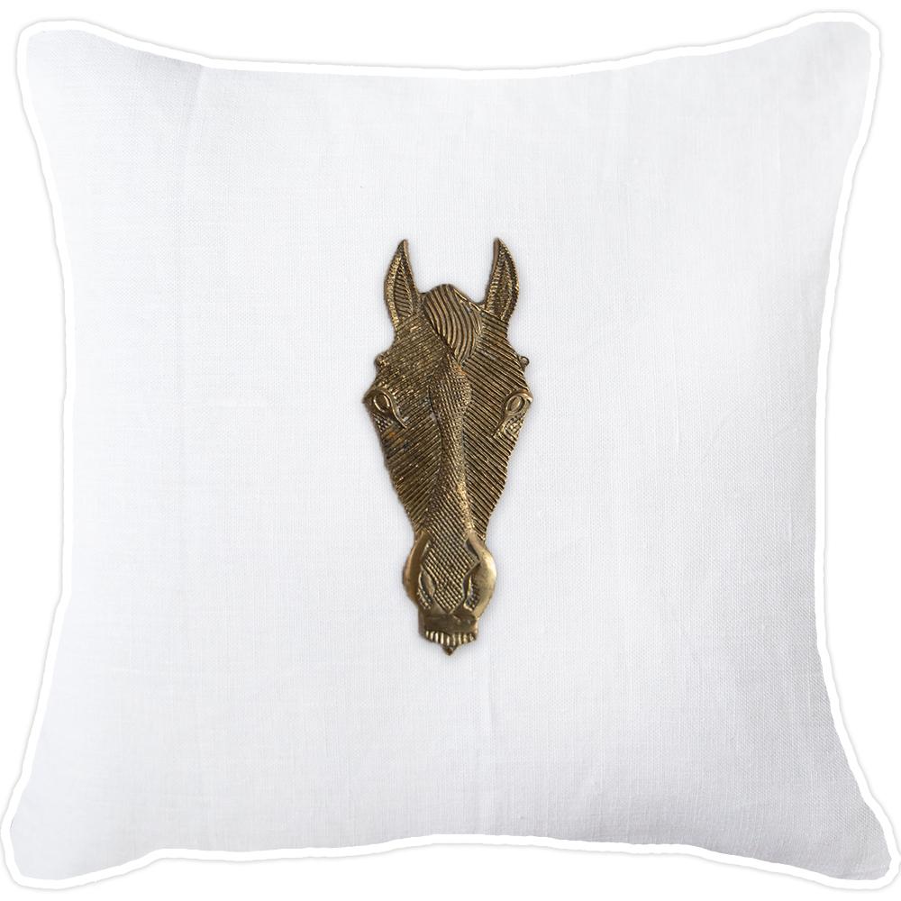 Creature Metal Horse Head Lounge Cushion 55x55cm