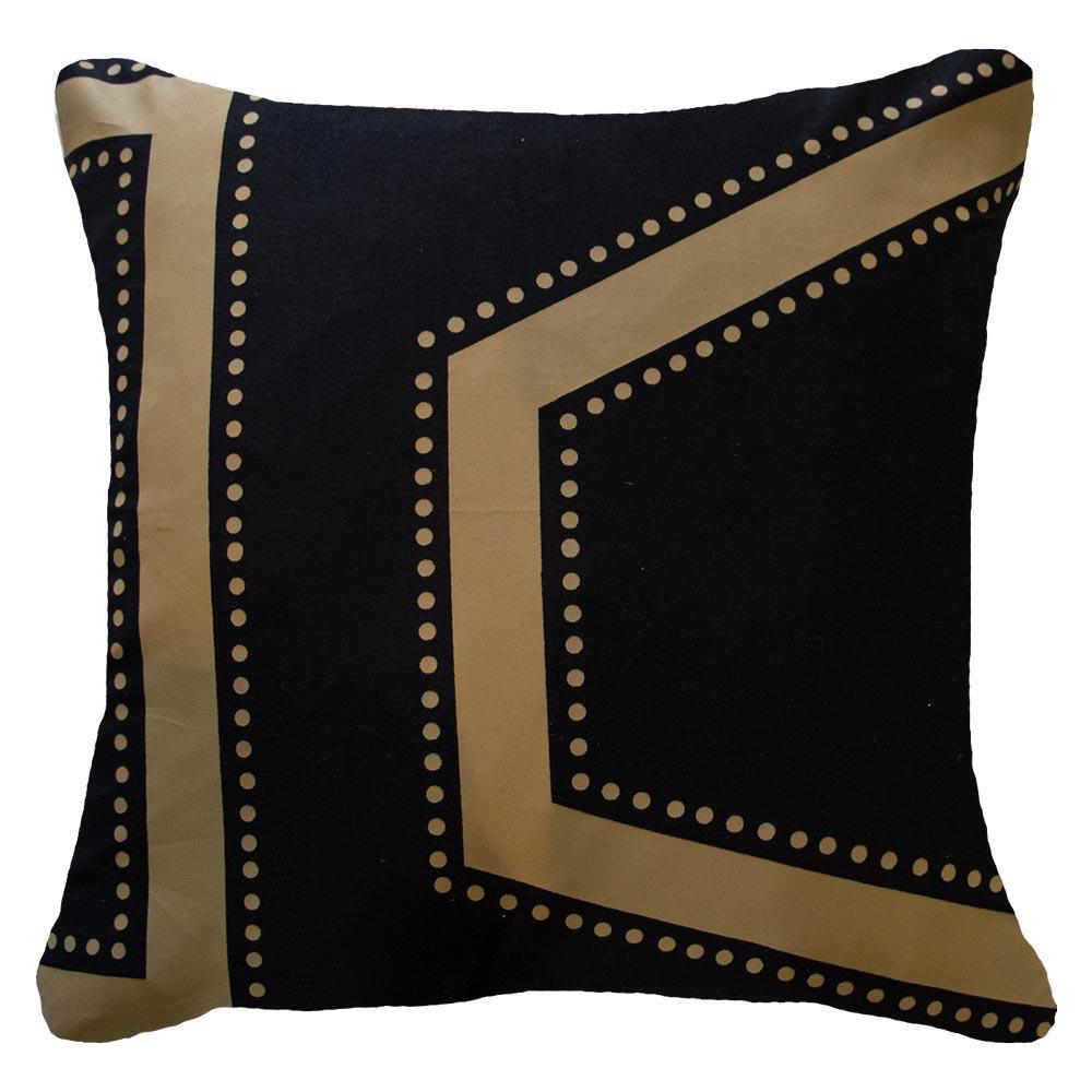 Dreamtime Dot Edge Black Lounge Cushion