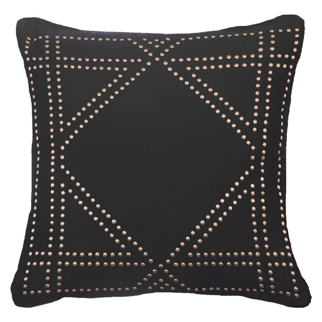 Dot Frame Black Lounge Cushion 55 x 55 cm