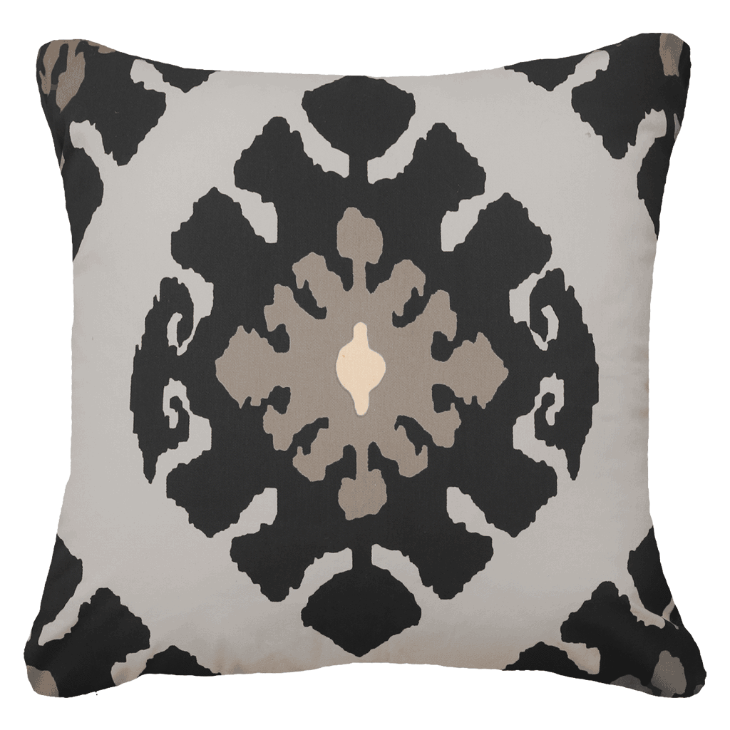 Inner Ikat Black Lounge Cushion 55x55cm