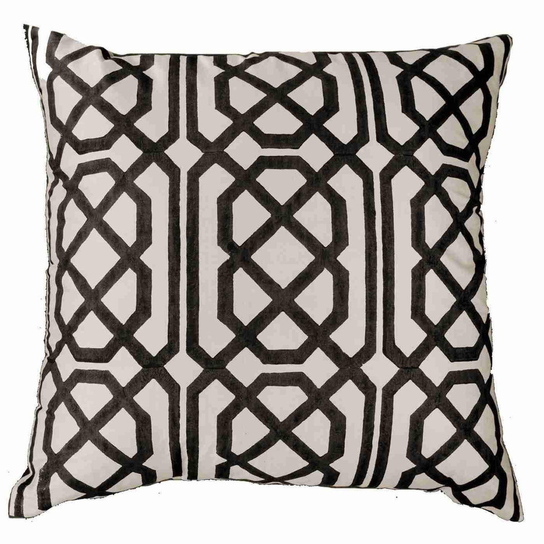 Jagger Print Black Lounge Cushion 55 x 55 cm