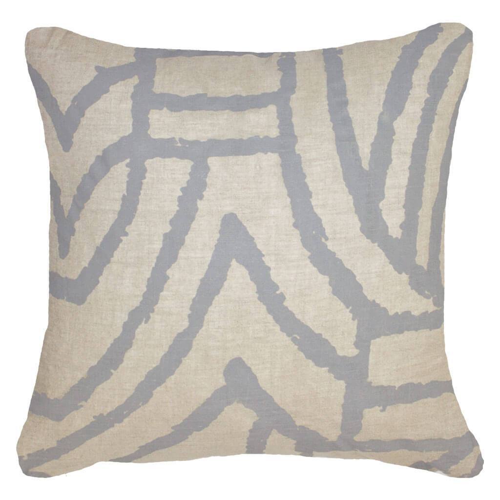 Earth File Print Grey Lounge Cushion 55x55cm