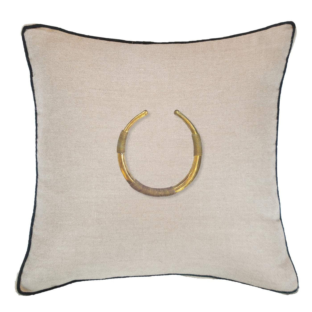 Amulet Delhi Natural Lounge Cushion 55x55cm