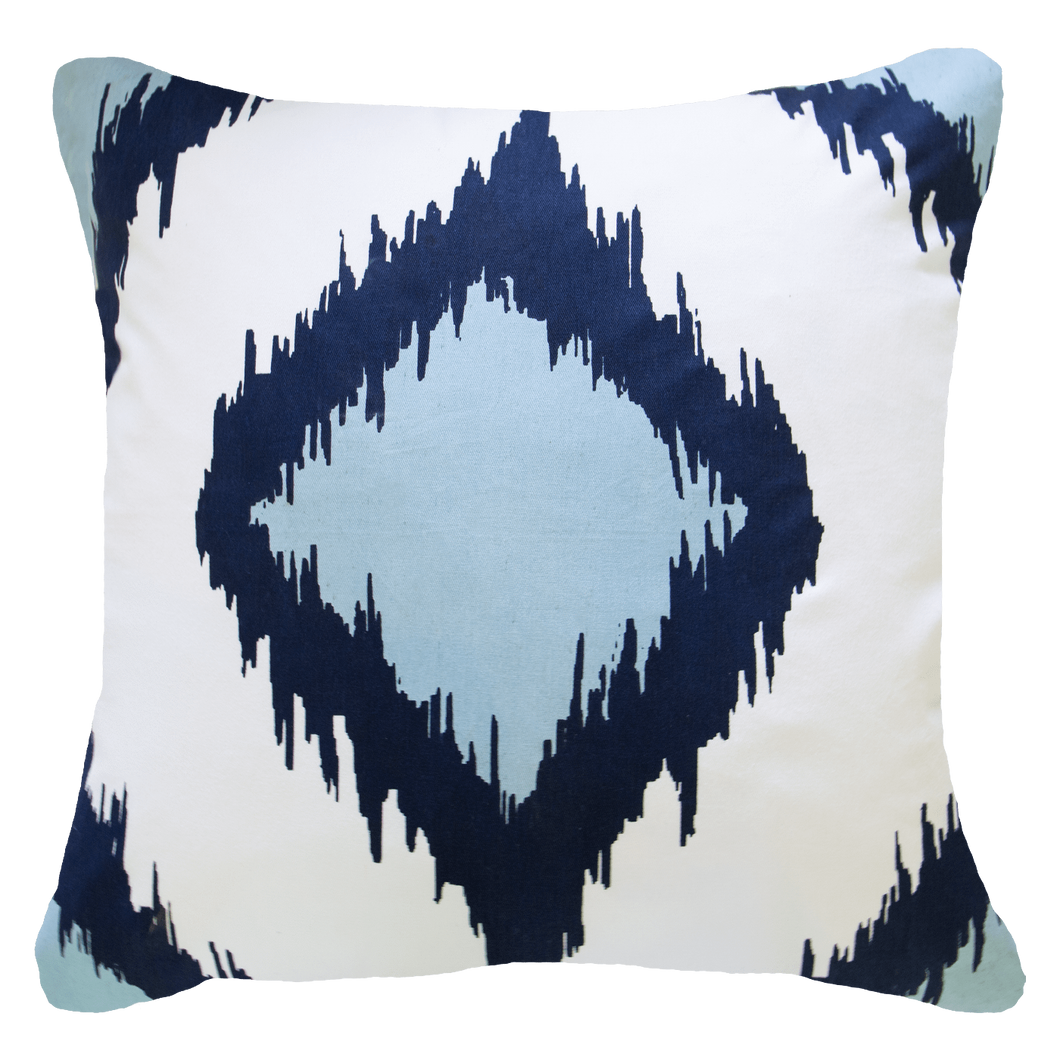 Inner Ikat Solitaire Navy Lounge Cushion 55 x 55 cm