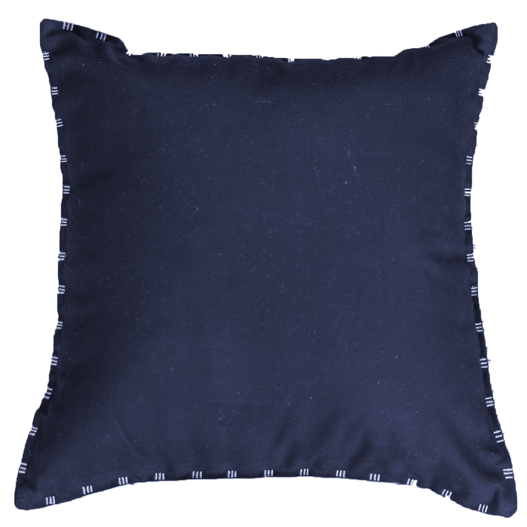 Outdoor Reverse Navy White Lounge Cushion 55 x 55 cm