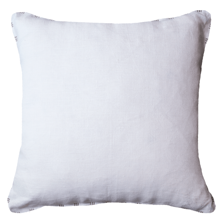 Cotton Reverse White Beige Lounge Cushion 55 x 55cm