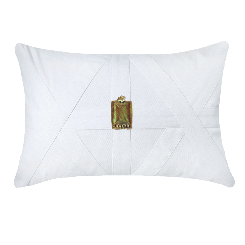 Amulet Cairo White Lumber Cushion 35 x 53 cm