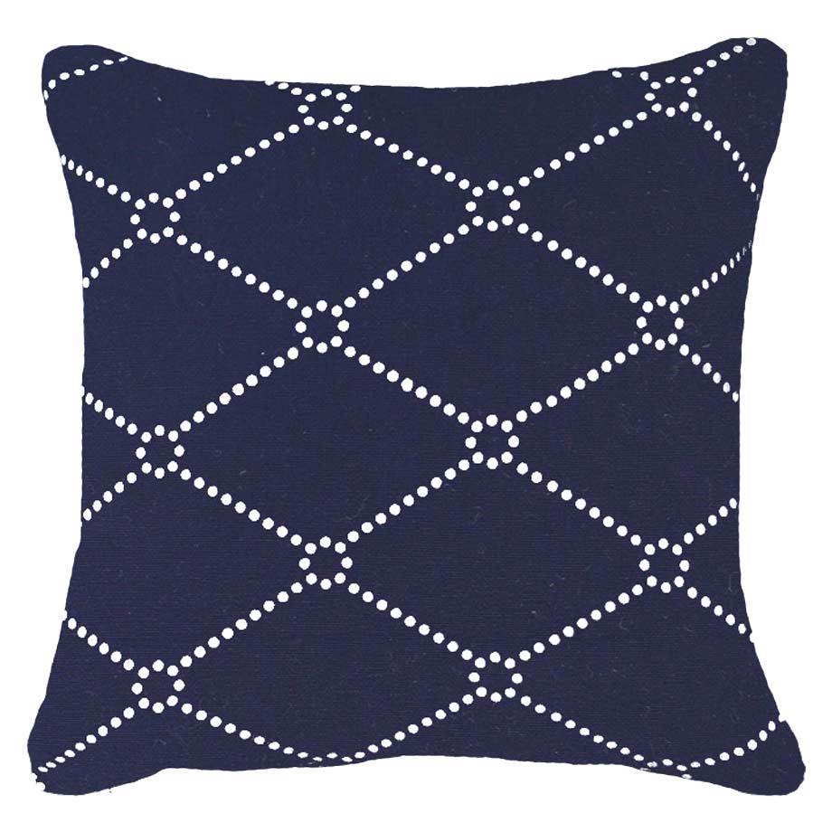 Outdoor Dots Navy Medium Cushion 50 x 50 cm