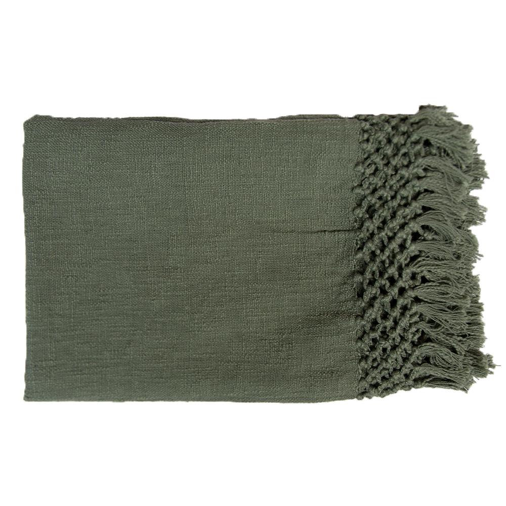 Check Knot Green Throw 130 x 170 cm